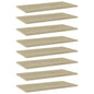 Ripiani Per Libreria 8Pz Rovere Sonoma 60X30X1,5Cm Multistrato Grigio Cemento