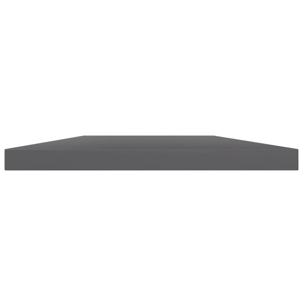 Ripiani Per Libreria 4Pz Grigio Lucido 60X30X1,5Cm Multistrato Grigio Cemento
