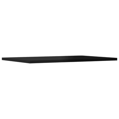 Ripiani Per Libreria 4Pz Nero Lucido 60X40X1,5Cm Multistrato Grigio Cemento