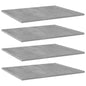 Ripiani Per Libreria 4Pz Grigio Cemento 60X50X1,5Cm Multistrato Grigio Cemento