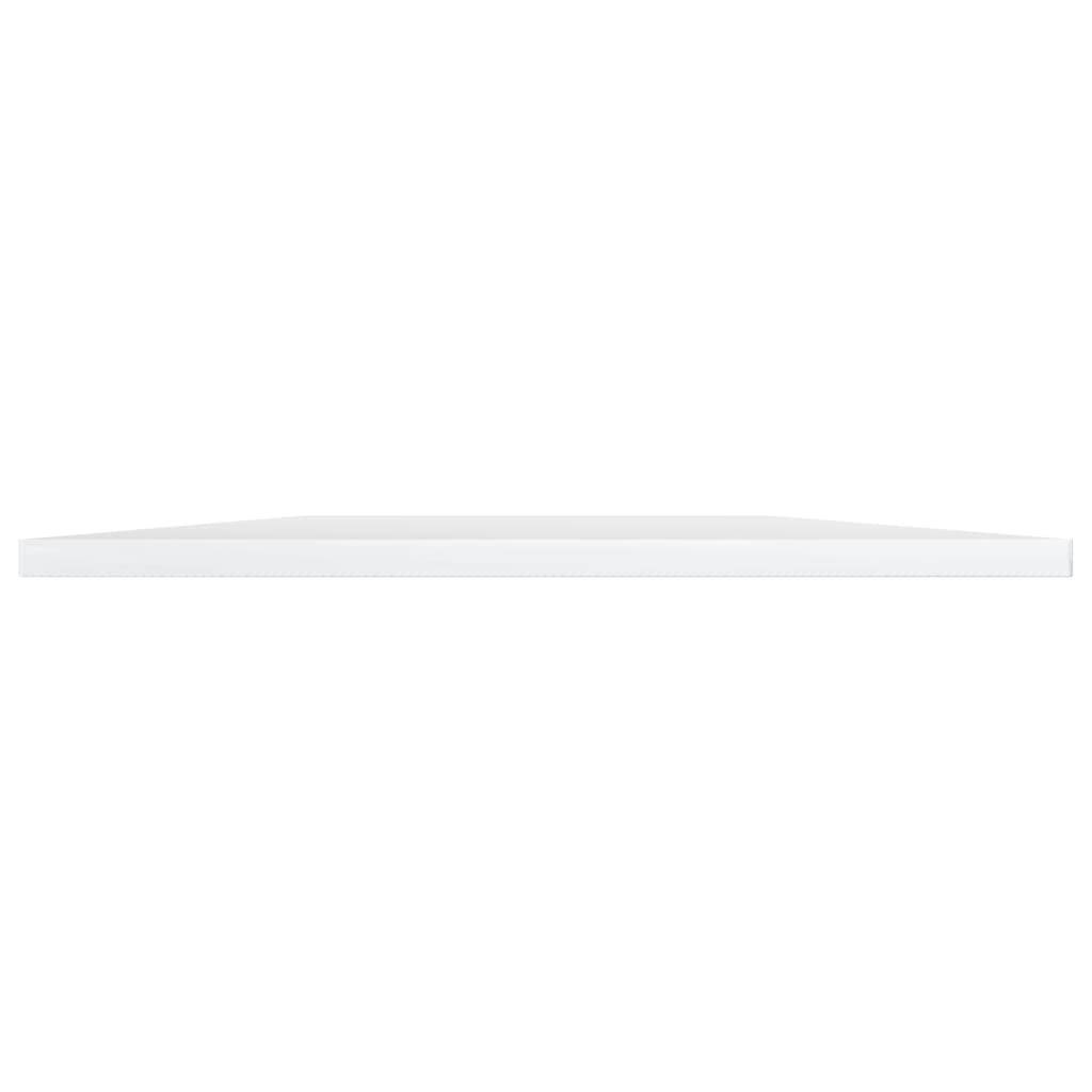 Ripiani Per Libreria 4 Pz Bianco Lucido 60X50X1,5Cm Multistrato Grigio Cemento