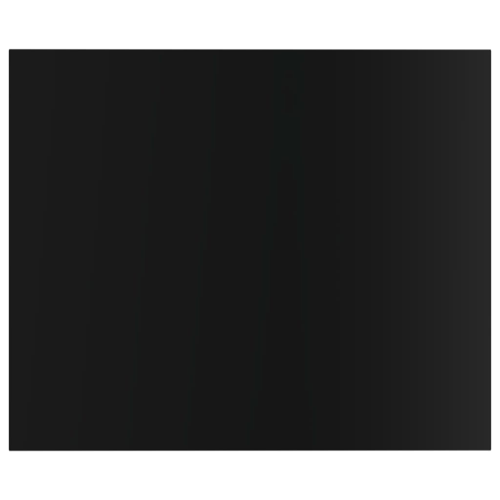 Ripiani Per Libreria 8Pz Nero Lucido 60X50X1,5Cm Multistrato Grigio Cemento
