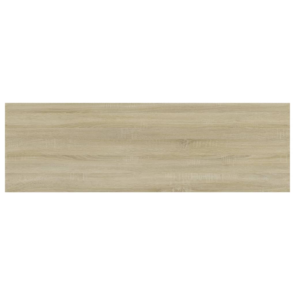 Ripiani Per Libreria 4Pz Rovere Sonoma 80X20X1,5Cm Multistrato Grigio Cemento