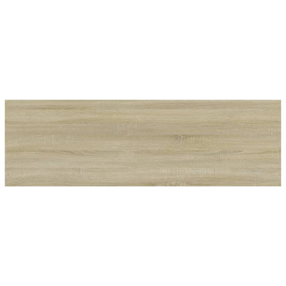 Ripiani Per Libreria 4Pz Rovere Sonoma 80X20X1,5Cm Multistrato Grigio Cemento