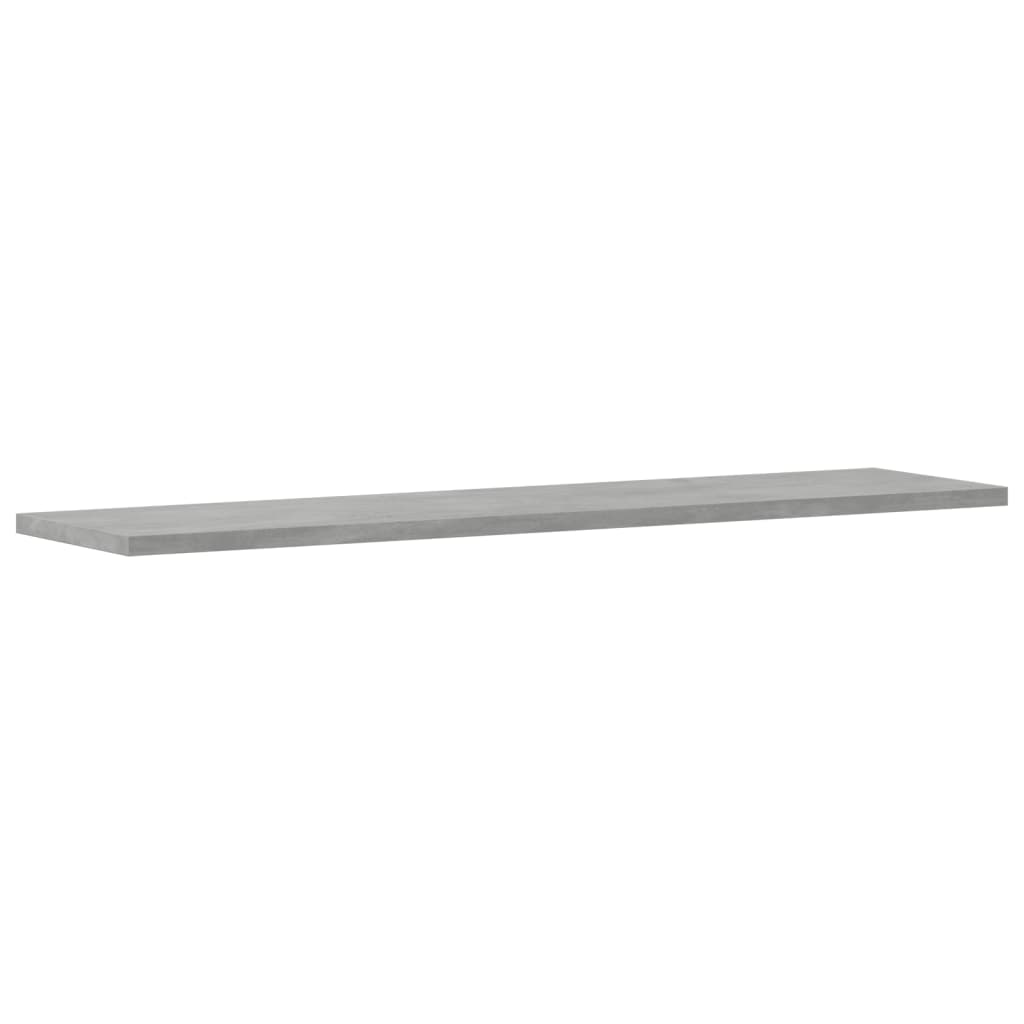 Ripiani Per Libreria 4Pz Grigio Cemento 80X20X1,5Cm Multistrato Grigio Cemento