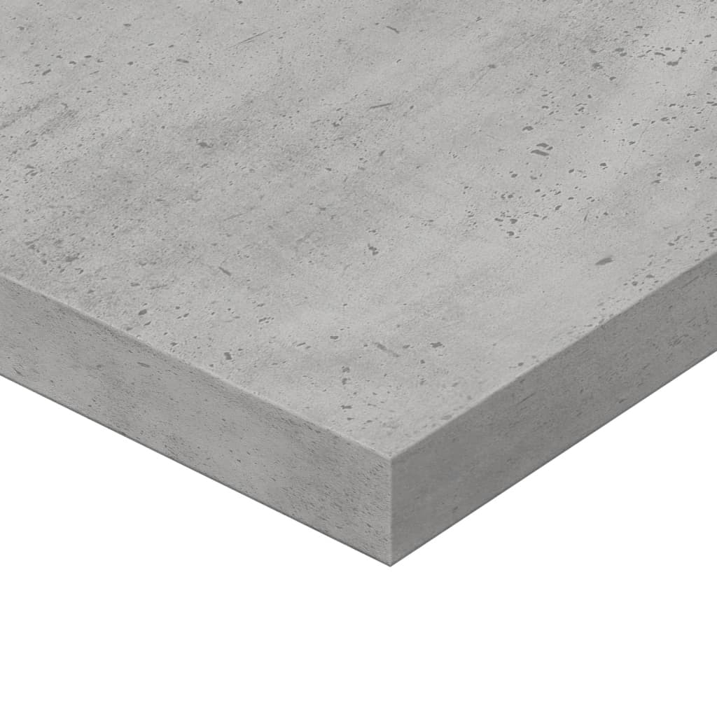 Ripiani Per Libreria 4Pz Grigio Cemento 80X20X1,5Cm Multistrato Grigio Cemento
