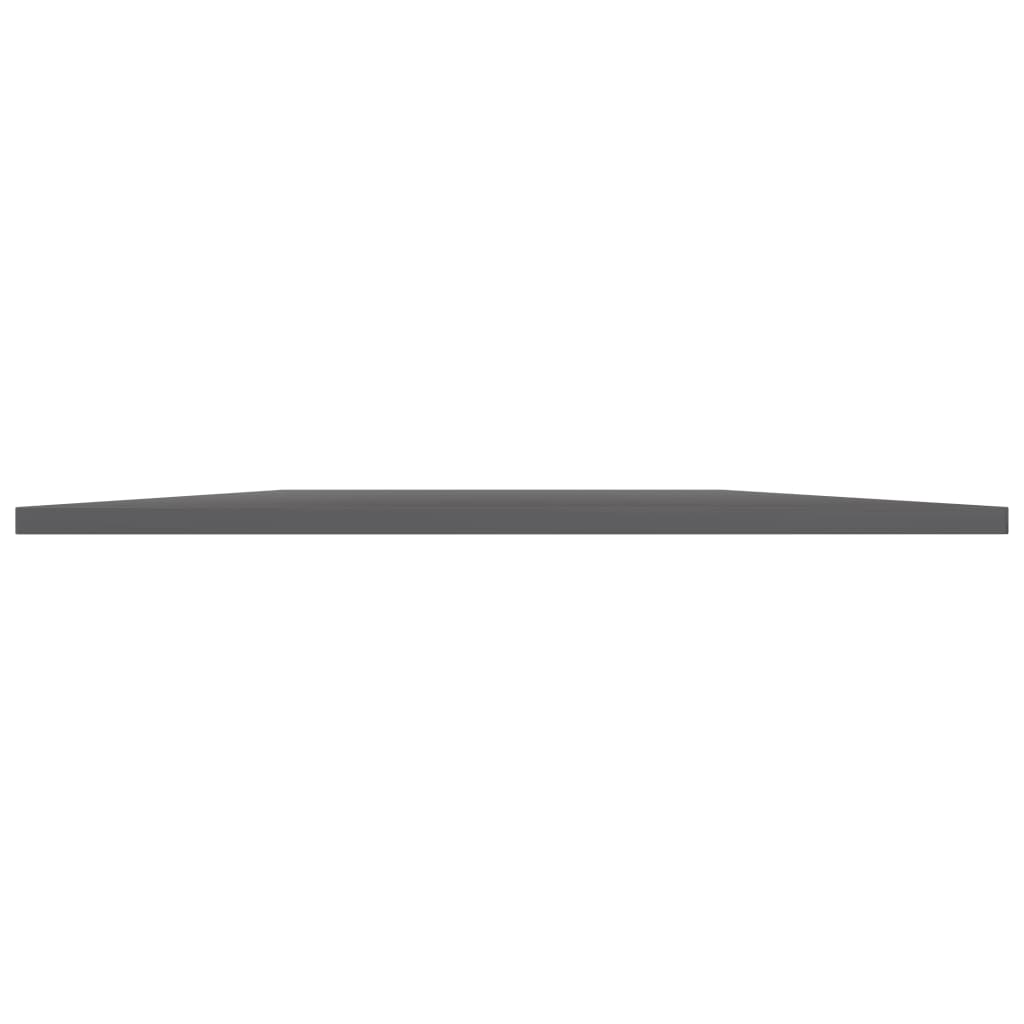 Ripiani Per Libreria 4Pz Grigio Lucido 80X20X1,5Cm Multistrato Grigio Cemento