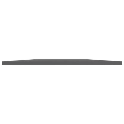 Ripiani Per Libreria 4Pz Grigio Lucido 80X20X1,5Cm Multistrato Grigio Cemento