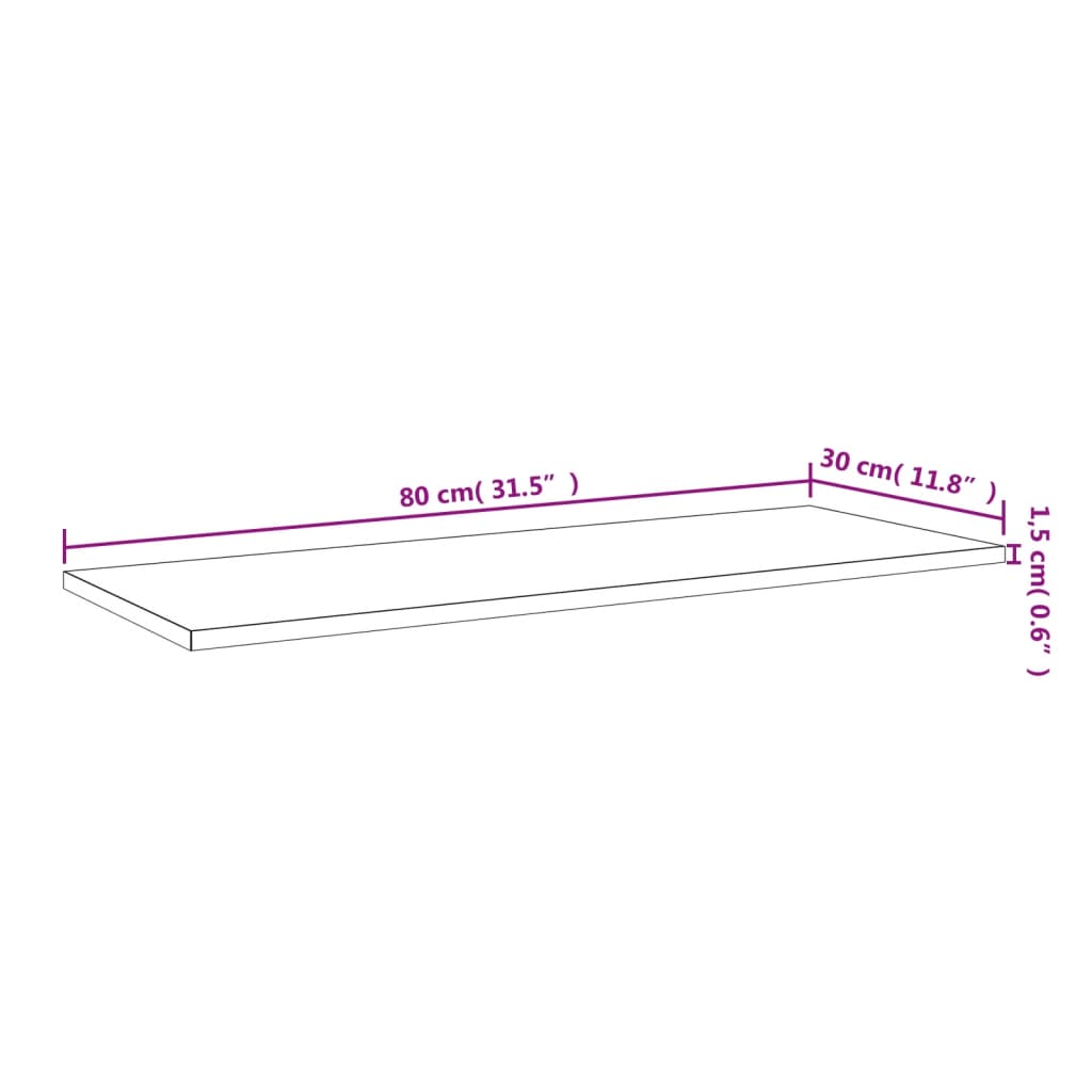Ripiani Per Libreria 8Pz Nero Lucido 80X30X1,5Cm Multistrato