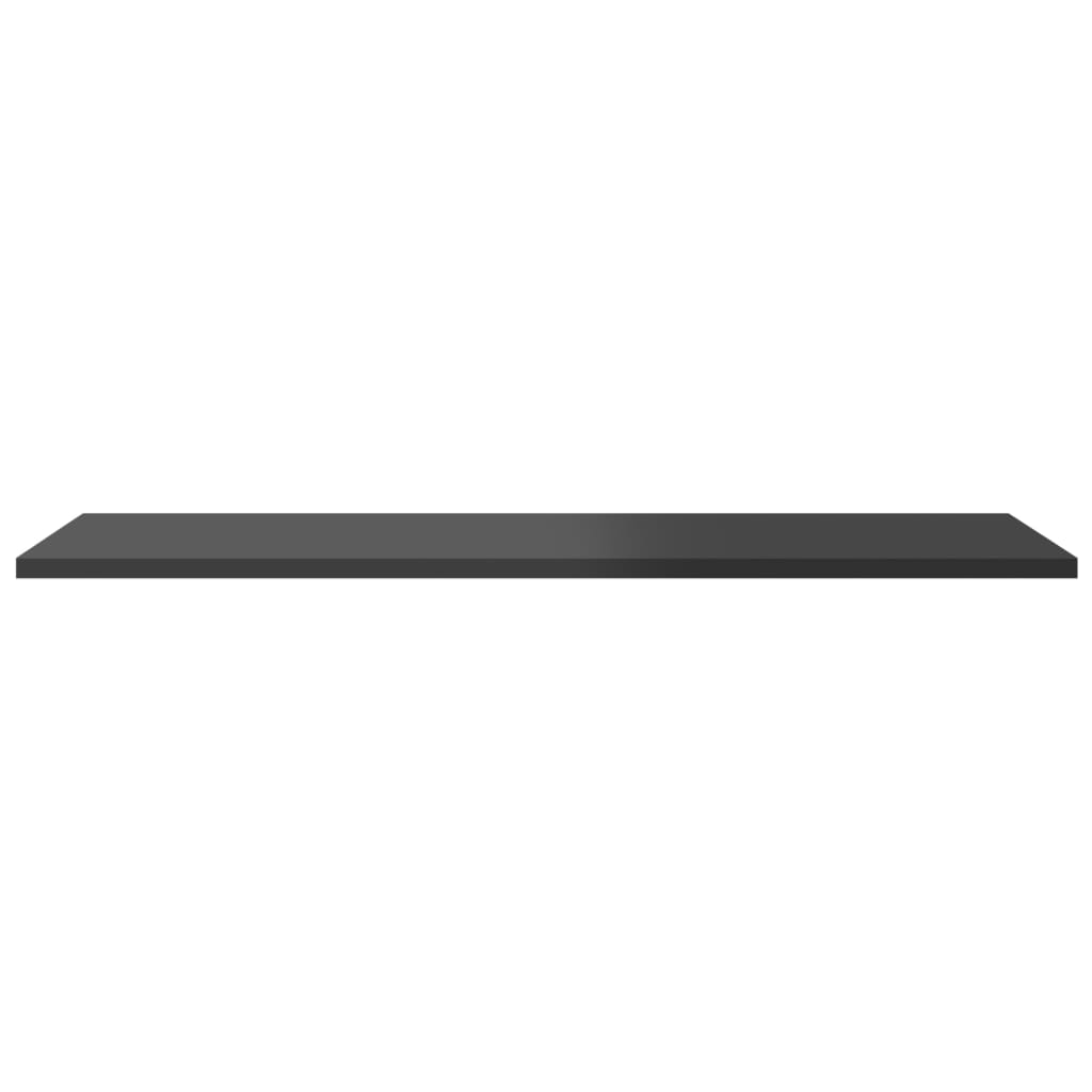 Ripiani Per Libreria 4Pz Grigio Lucido 80X30X1,5Cm Multistrato