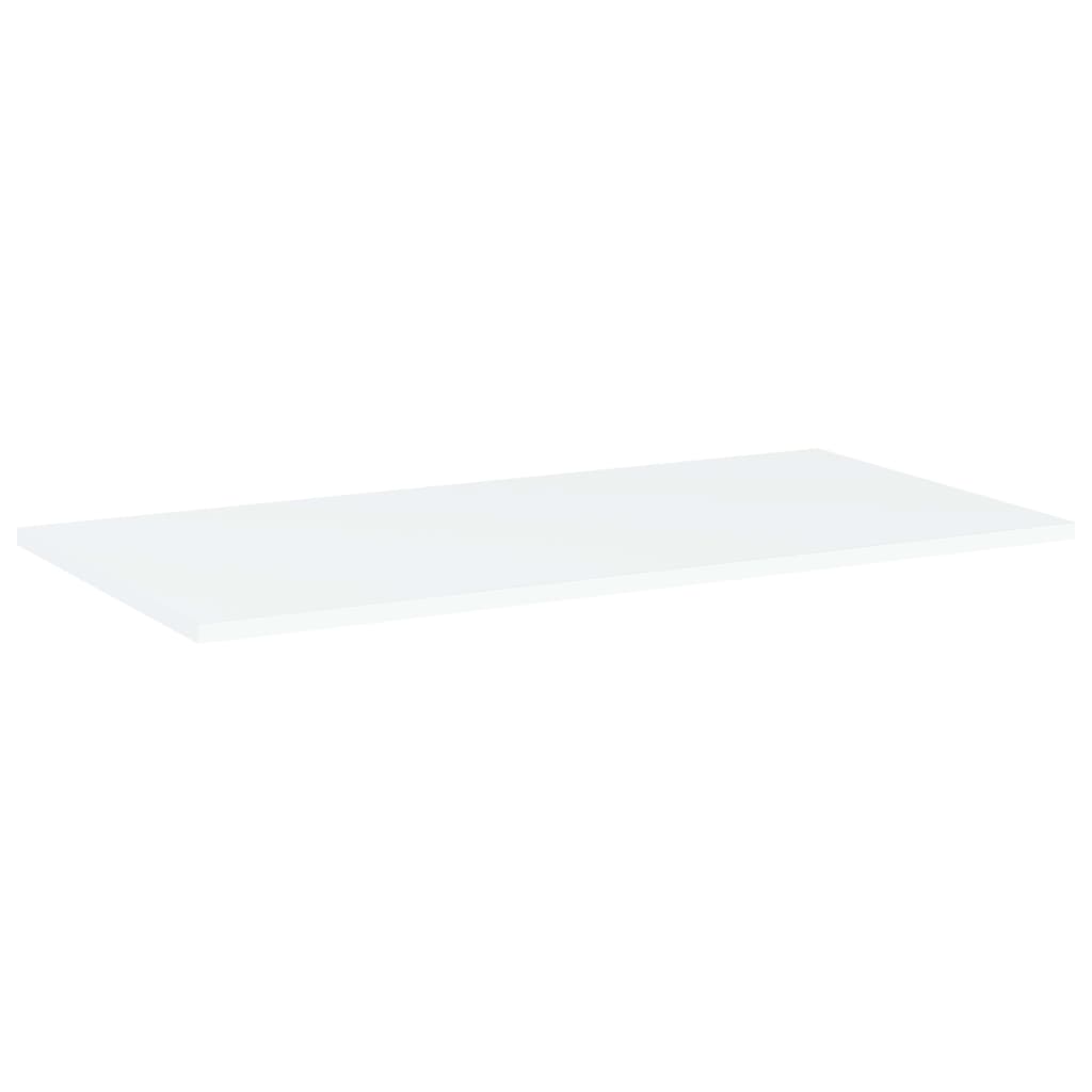 Ripiani Per Libreria 8Pz Bianchi 80X40X1,5 Cm Legno Multistrato