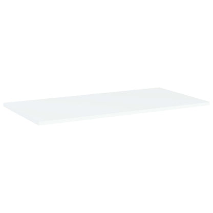 Ripiani Per Libreria 8Pz Bianchi 80X40X1,5 Cm Legno Multistrato