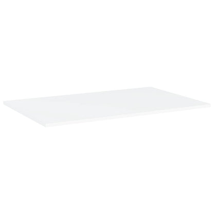 Ripiani Per Libreria 4Pz Bianchi 80X50X1,5 Cm Legno Multistrato