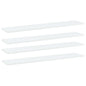 Ripiani Per Libreria 4Pz Bianchi 100X20X1,5Cm Legno Multistrato