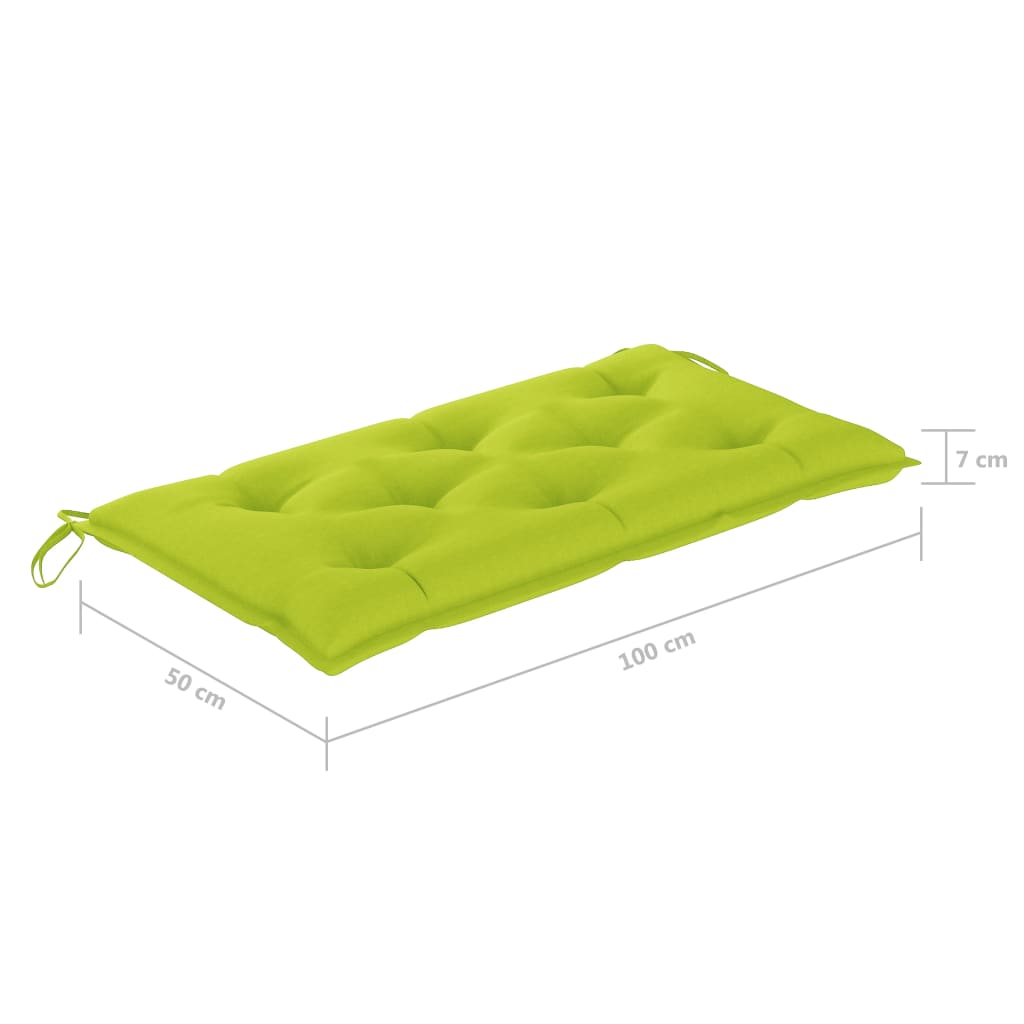 Dondolo Da Giardino 2 Posti Cuscini Foglie Di Palma 202Cm Bambù