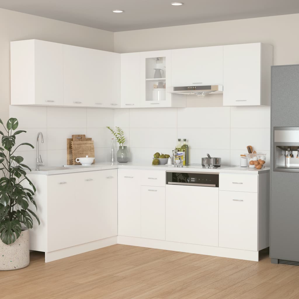 Set Di Mobili Da Cucina 11 Pz Lyon In Truciolato