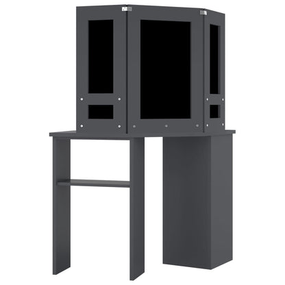 Tavolino Da Trucco Angolare Con Led 111X54X141,5 Cm