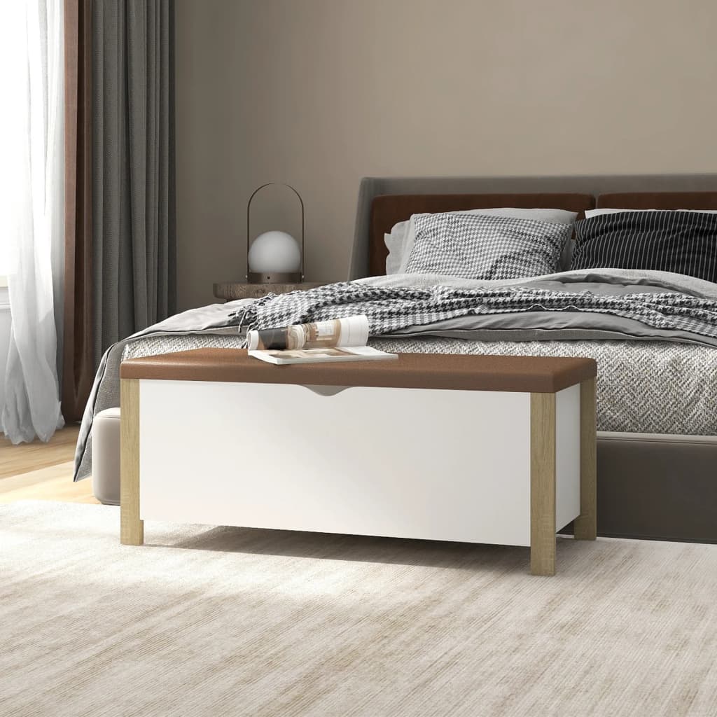 Contenitore Con Cuscino 105X40X45Cm Legno Multistrato