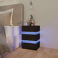 Comodino Con Led 45X35X67 Cm In Legno Multistrato