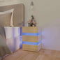 Comodino Con Led 45X35X67 Cm In Legno Multistrato