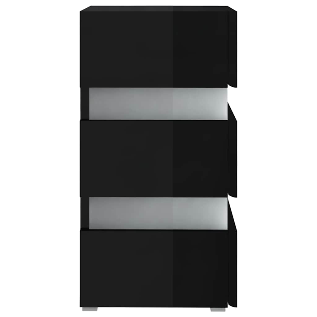 Comodino Con Led 45X35X67 Cm In Legno Multistrato