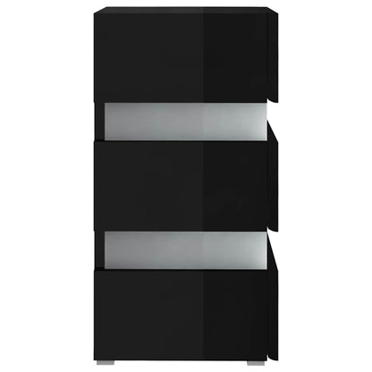 Comodino Con Led 45X35X67 Cm In Legno Multistrato