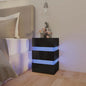 Comodino Con Led 45X35X67 Cm In Legno Multistrato