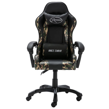 Sedia Da Gaming Nera E Mimetica In Similpelle