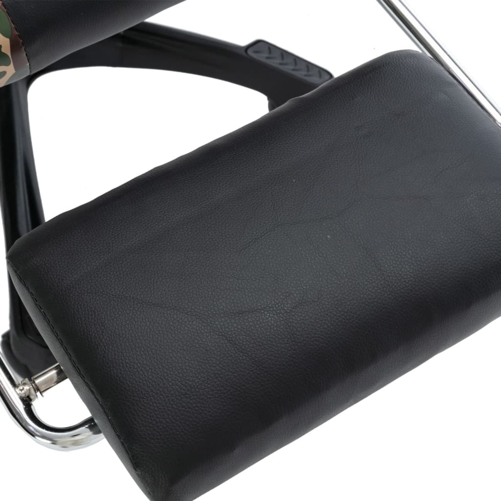 Sedia Da Gaming Nera E Mimetica In Similpelle