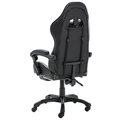 Sedia Da Gaming Nera E Mimetica In Similpelle