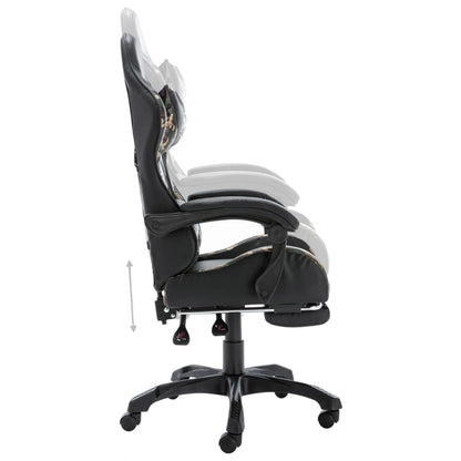 Sedia Da Gaming Nera E Mimetica In Similpelle