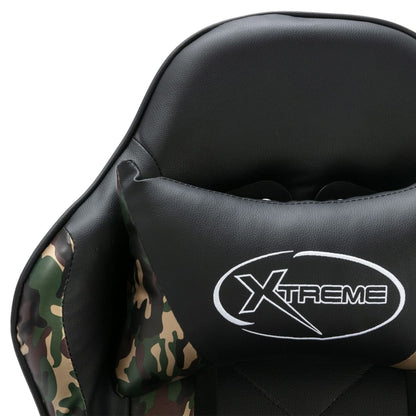 Sedia Da Gaming Nera E Mimetica In Similpelle