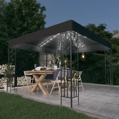 Gazebo Con Luci Led A Stringa 3X3 M