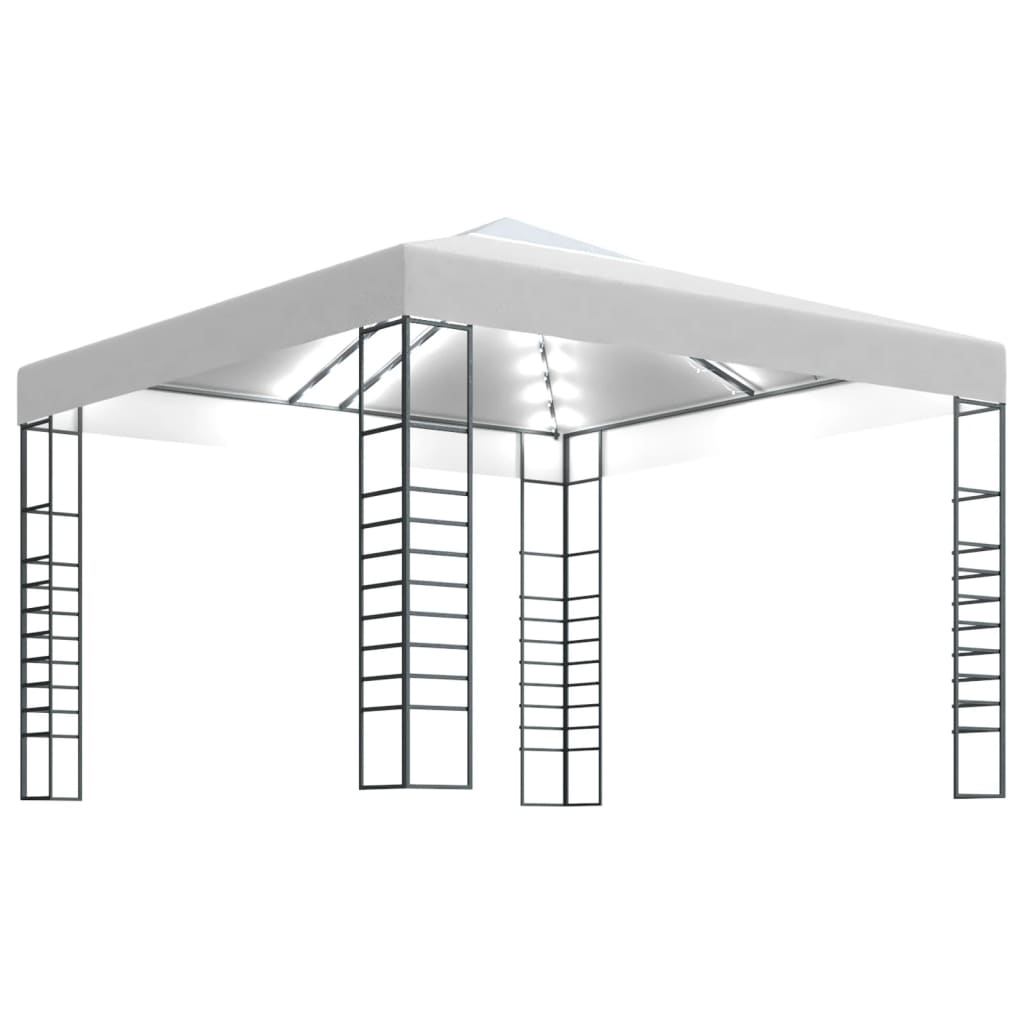 Gazebo Da Giardino Con Luci A Stringa Led 3X3 M