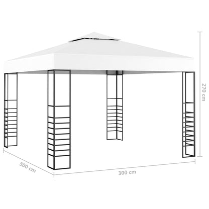 Gazebo Da Giardino Con Luci A Stringa Led 3X3 M