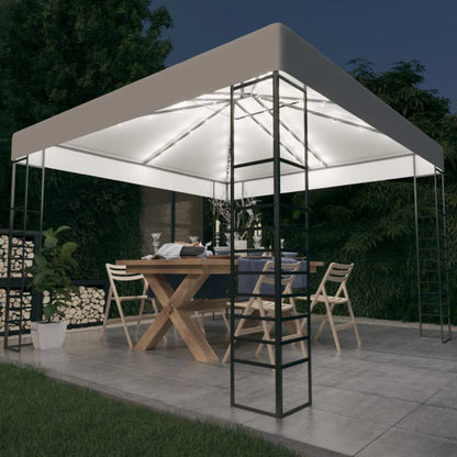 Gazebo Da Giardino Con Luci A Stringa Led 3X3 M