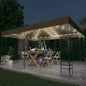 Gazebo Con Stringa Di Luci Led 4X3X2,7 M