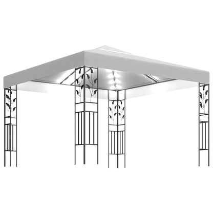 Gazebo Con Luci Led A Stringa 3X3 M