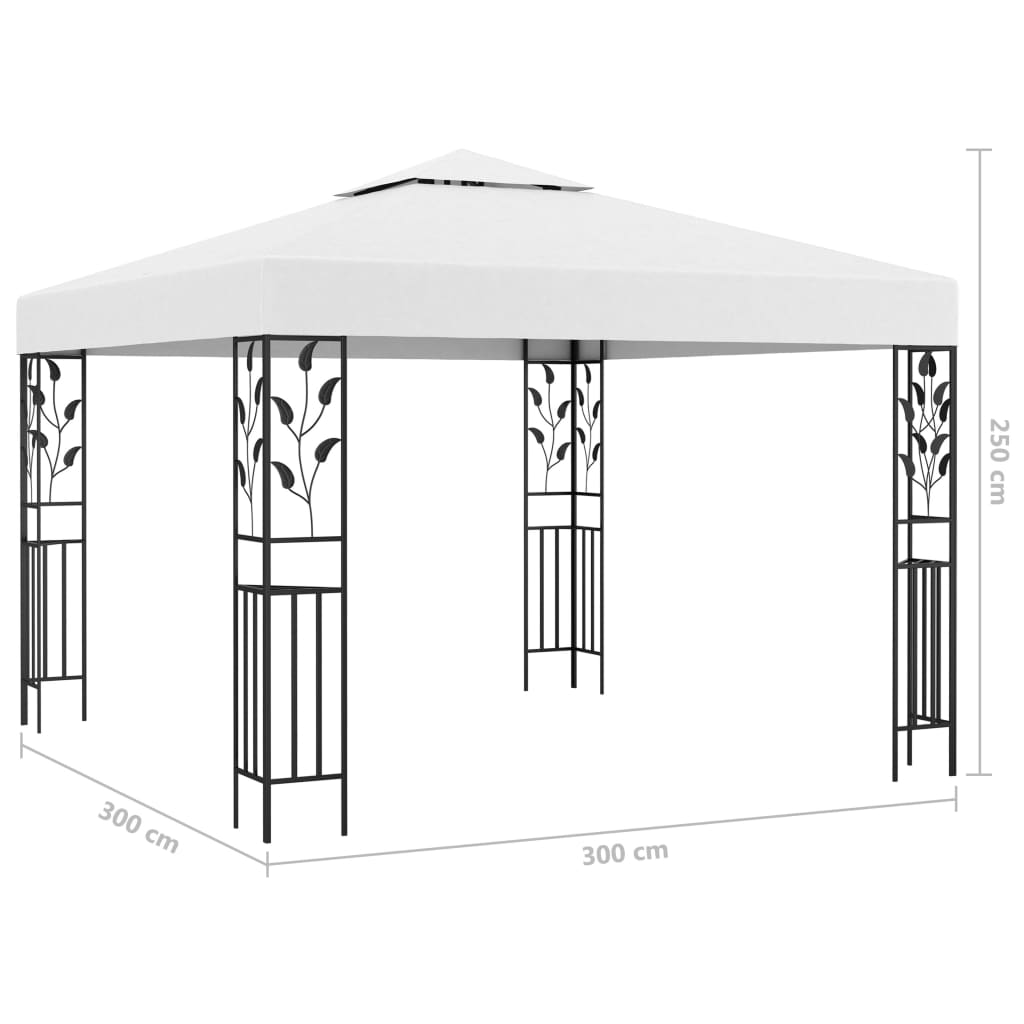 Gazebo Con Luci Led A Stringa 3X3 M