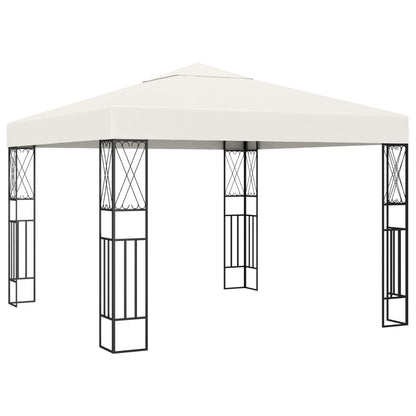 Gazebo Con Stringa Di Luci Led In Tessuto