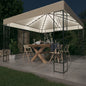 Gazebo Con Stringa Di Luci Led In Tessuto