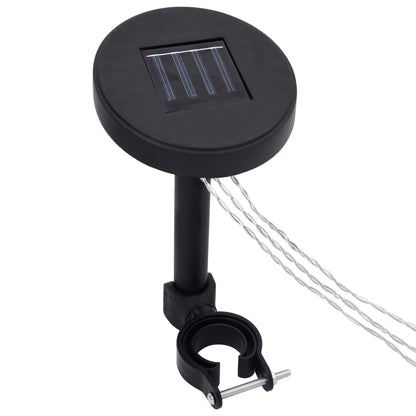 Gazebo Con Tende Stringa Di Luci Led Alluminio