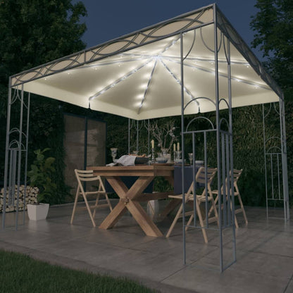 Gazebo Con Stringa Di Luci Led