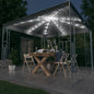 Gazebo Con Stringa Di Luci Led