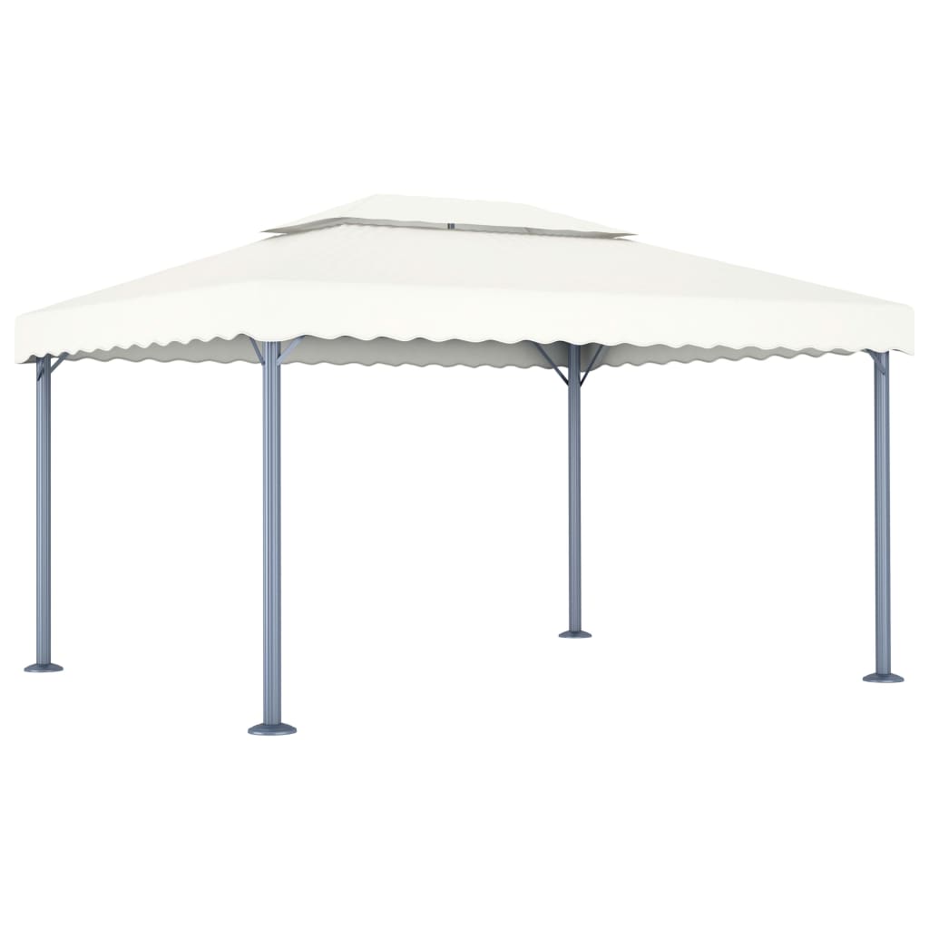 Gazebo Con Stringa Di Luci Led 400X300 Cm In Alluminio