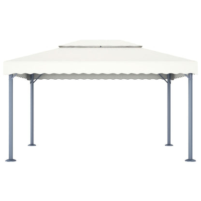 Gazebo Con Stringa Di Luci Led 400X300 Cm In Alluminio