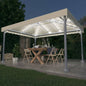 Gazebo Con Stringa Di Luci Led 400X300 Cm In Alluminio