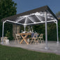 Gazebo Con Stringa Di Luci Led 400X300 Cm In Alluminio