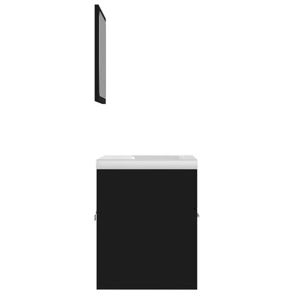 Set Mobili Da Bagno In Truciolato Nero