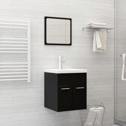 Set Mobili Da Bagno In Truciolato Nero